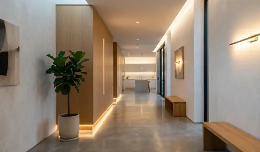 Control de iluminación domótica en vivienda moderna en Pamplona