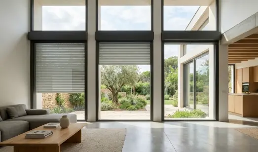 Control de persianas domóticas en vivienda moderna en Pamplona